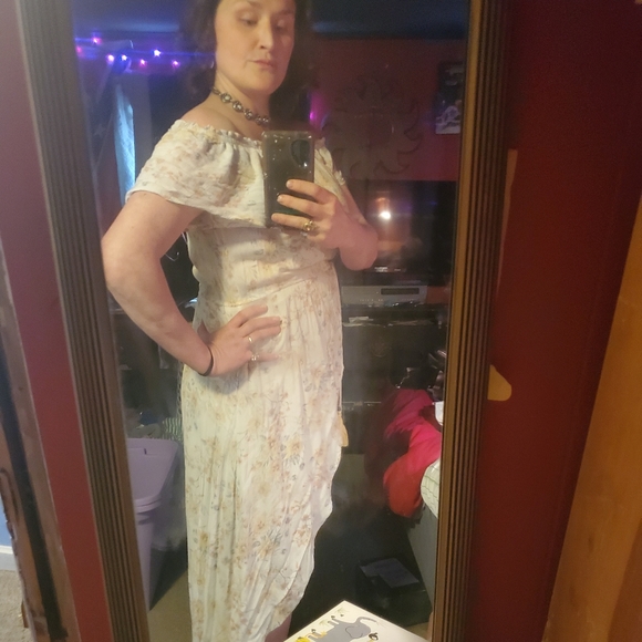 Floral print Romper meets dress combination - Picture 3 of 4